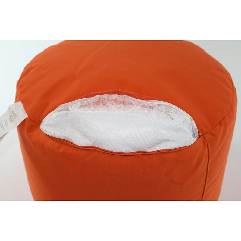 Pouf rond multicolore, intérieur/extérieur, une place