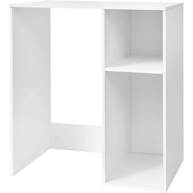 Meuble Support pour Mini-Réfrigérateur avec Rangement Latéral – Noir / Blanc / Rustique / Bois foncé, Autoportant, 1 personne