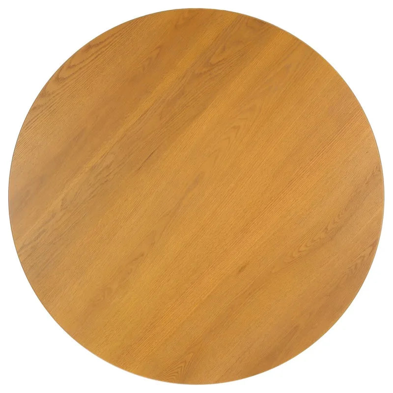 Table basse carrée en bois naturel, style tréteaux Mid-Century